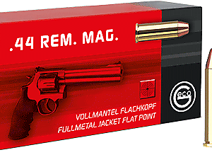 Munitions GECO .44 REM. MAG. BLINDÉE À TÊTE PLATE 230 grains par 50