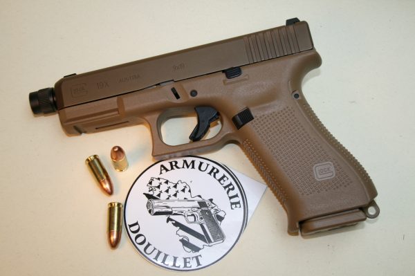 Pistolet Glock 19X fileté cal 9mm