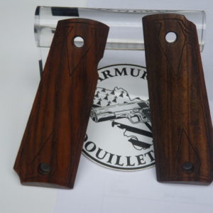 Plaquettes bois luxe lisse pour pistolet 1911
