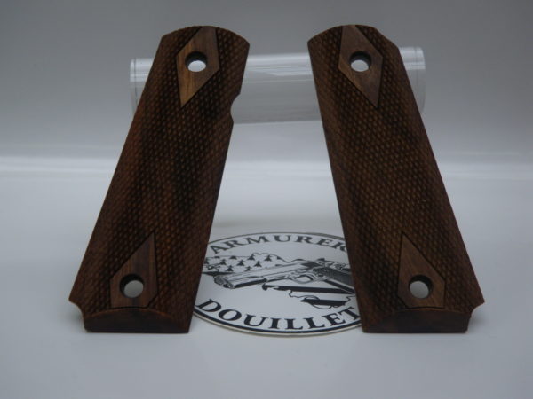 Plaquettes bois quadrillées pour pistolet 1911
