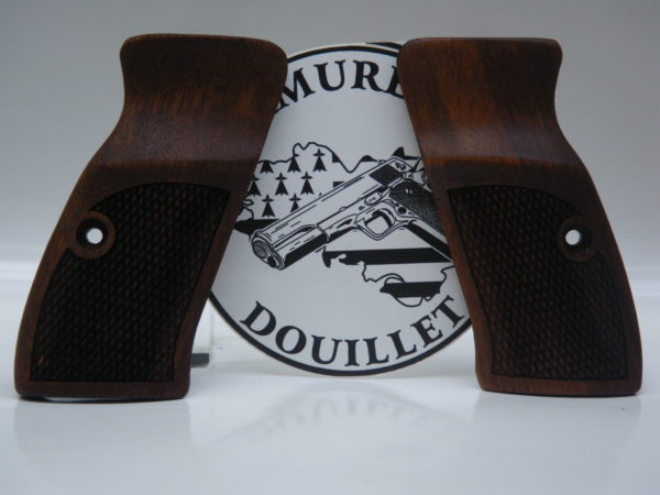 Plaquette bois quadrillées pour pistolet CZ 75 compact