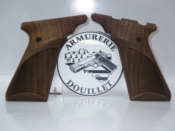 Plaquettes bois quadrillées pour pistolet Browning Buck Mark