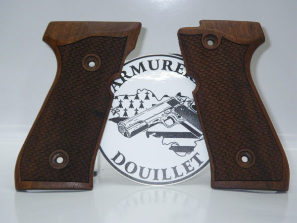 Plaquettes bois écailles de poisson pour pistolet Beretta 92