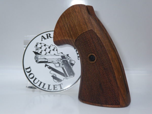 Plaquettes bois quadrillées pour revolver Colt Python