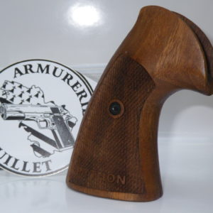 Plaquettes bois quadrillées avec logo pour revolver Colt Python