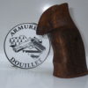 Plaquettes bois texturées pour revolver Manurhin MR73