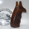 Plaquettes bois texturées + logo Smith & Wesson carcasse N Round Butt – Image 2