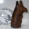 Plaquettes bois luxe lisses pour revolver S& W carcasse N Round Butt