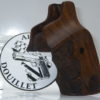 Plaquettes bois Target texturées + logo  Smith & Wesson carcasse K/L Square Butt – Image 2