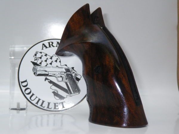 Plaquettes bois Luxe lisse pour revolver S&W carcasse K/L Square Butt – Image 2
