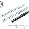 Tige guide DPM pour pistolet Glock 17, 22, 31, 37 de génération 1, 2, 3