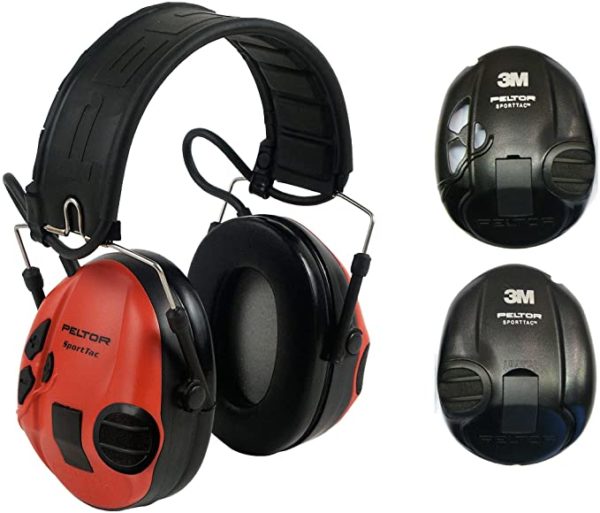 Casque électronique PELTOR SPORT TAC NOIR/ROUGE
