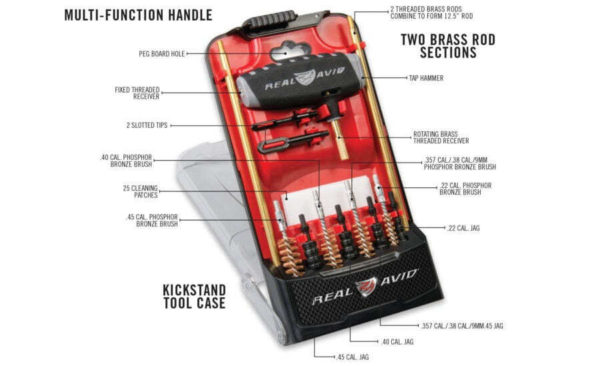 Kit de nettoyage REAL AVID arme de poing pro Cal 22Lr, 9,10mm et 45 – Image 3
