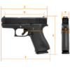 Pistolet Glock 43X rail noire 9mm – Image 2