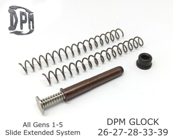 Tige guide DPM pour pistolet Glock 26, 27, 28, 33, 39 toutes générations