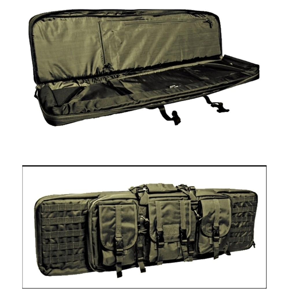 Housse pour fusil avec tapis de tir matelassé et renforcé intégré