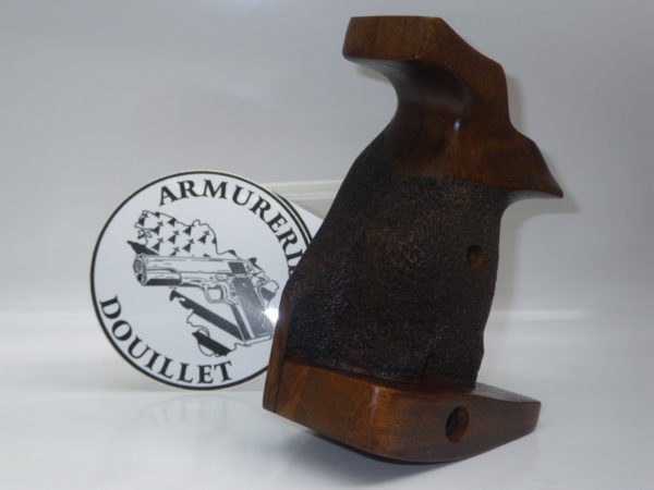 Plaquettes bois anatomique réglable texturées + logo S&W carcasse K/L Round Butt – Image 2