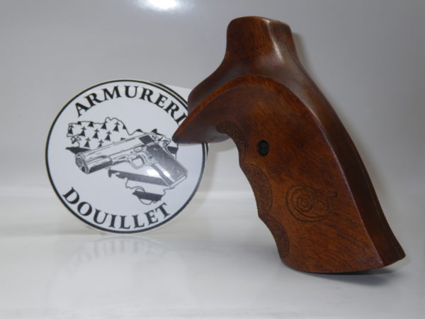 Plaquettes bois Target texturées avec logo pour revolver Colt King Cobra