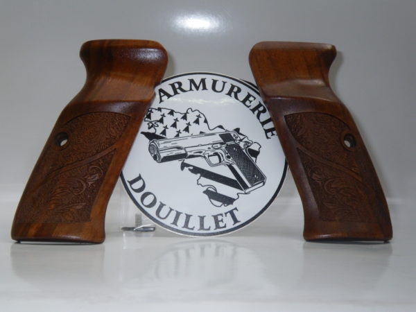 Plaquettes bois florales pour pistolet CZ 75/85