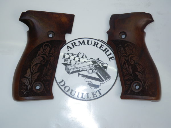 Plaquettes bois florale pour pistolet SIG P226