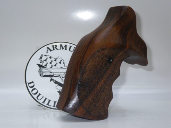 Plaquettes bois Target texturées + logo S&W carcasse K/L Round Butt – Image 2