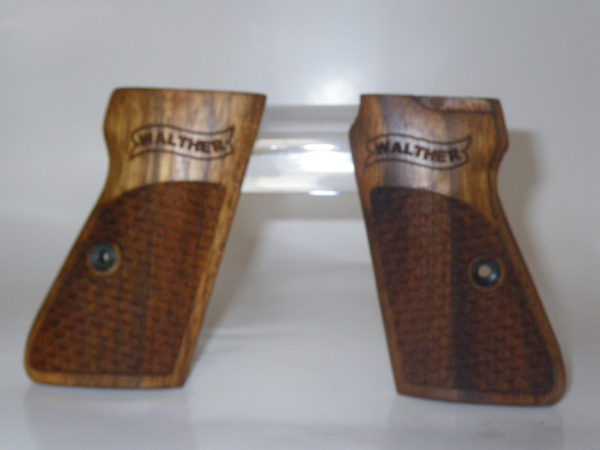 Plaquettes bois Walther PP/PPKs écailles de poissons+ logo