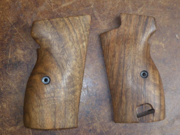 Plaquettes  bois Luxe pour pistolet SIG P210 avec grenadière
