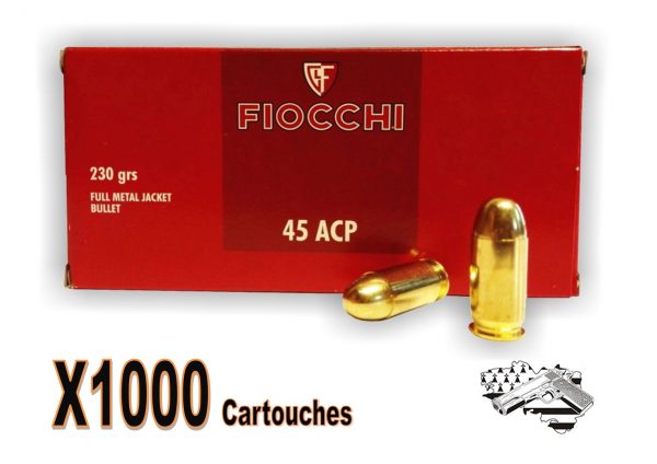 Fiocchi cal 45 ACP FMJ 230 grs par 1000