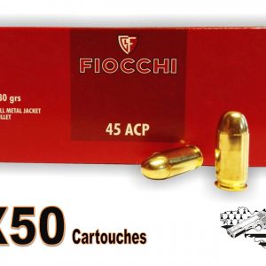 Fiocchi cal 45 ACP FMJ 230 grs par 50