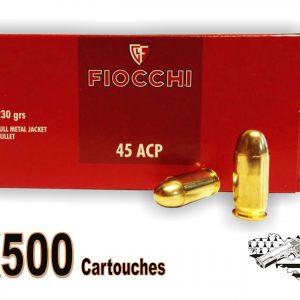 Fiocchi cal 45 ACP FMJ 230 grs par 500