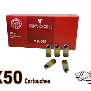 Fiocchi cal 9x19 FMJ 124 grs par 50