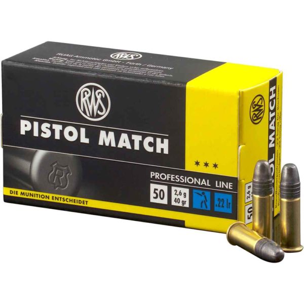 Munitions RWS Pistol Match 40 grains Cal 22lr x 50 – Image 2