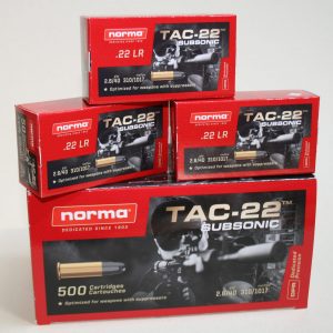 Norma Tac 22 Subsonic Cal 22lr par 500