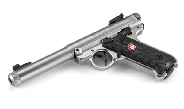 Pistolet Ruger Mark IV Inox Target Fileté (40126) Cal 22Lr – Image 3