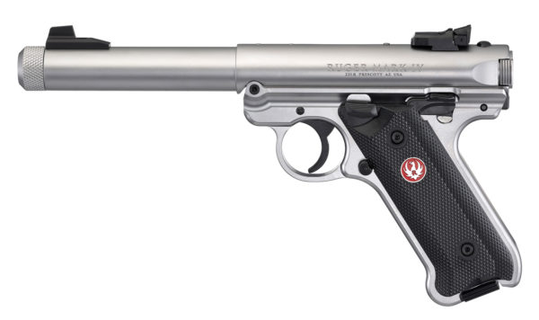 Pistolet Ruger Mark IV Inox Target Fileté (40126) Cal 22Lr – Image 5