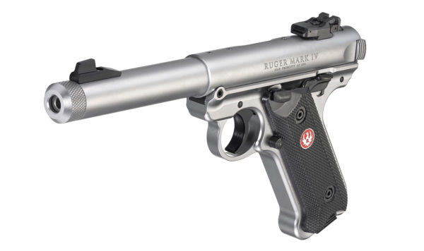 Pistolet Ruger Mark IV Inox Target Fileté (40126) Cal 22Lr – Image 4