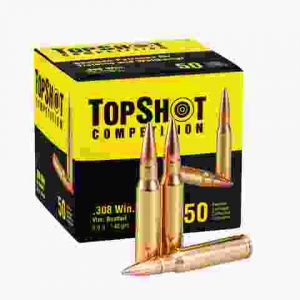 50 Munitions Top Shot Calibre 7.5X55 Suisse 174 grains FMJ-BT