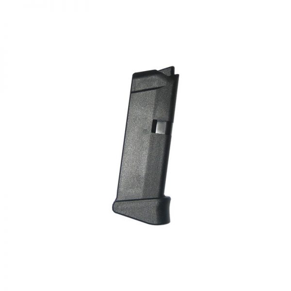 Chargeur Glock 43 6 coups simple colonne avec talonnette  cal 9x19