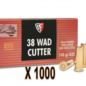 Fiocchi 38 spécial 148 grains Wad Cutter x1000