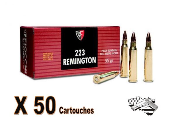 FIOCCHI cal .223 rem - FMJ - 55 grs par 50