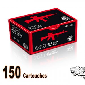 GECO .223 Rem FMJ DTX 55 grs  boite de 150 munitions