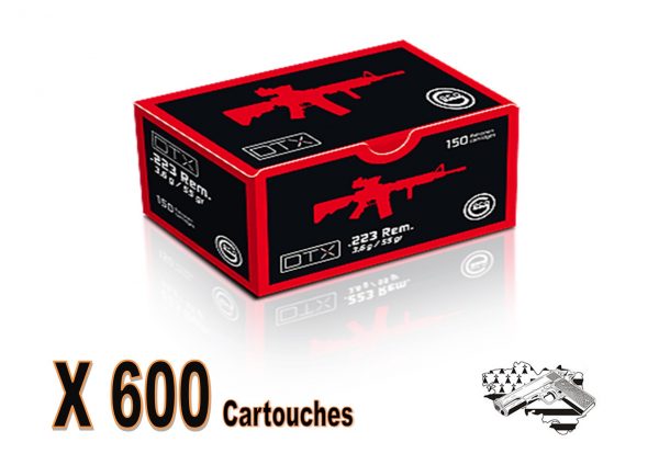 GECO .223 Rem FMJ DTX 55 grs  par 600