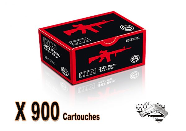 GECO .223 Rem FMJ DTX 55 grs  par 900
