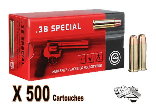 GECO .38 Special  JHP 158 grs par 500