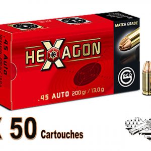 GECO .45 AUTO HEXAGON 200 grs par 50