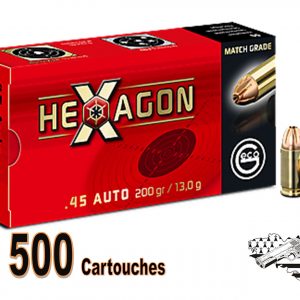 GECO .45 AUTO HEXAGON 200 grs par 500