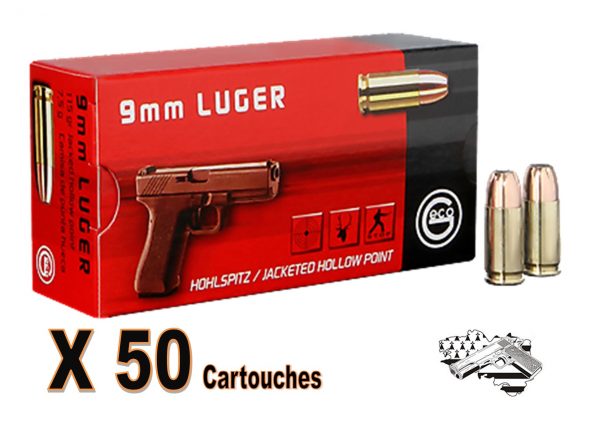GECO 9x19 mm JHP 115 grs par 50