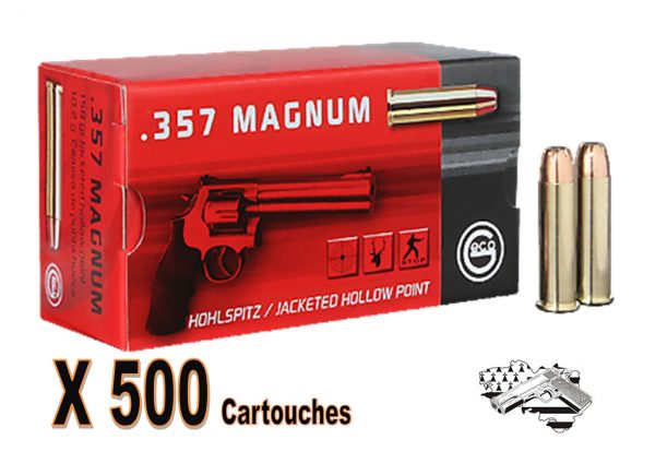 GECO Cal .357 magnum JHP 158 grs par 500