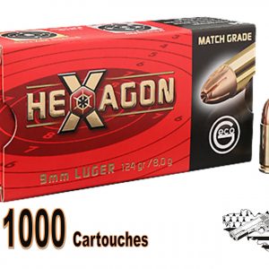 GECO HEXAGON cal 9x19 mm  par 1000
