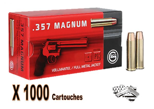 GECO cal .357 magnum FMJ 158 grs par 1000